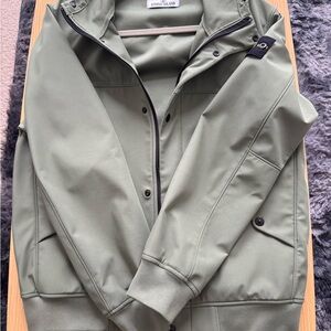 Stone Island Men's Olive Windbreaker